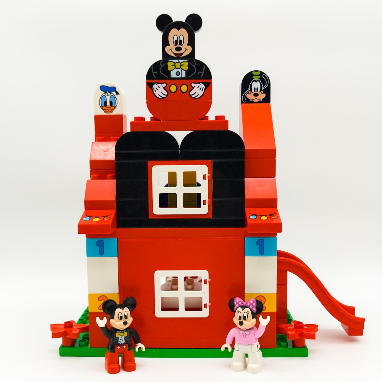 LEGO DUPLO Disney Mickey Mouse Minnie Mouse Figuren mit Haus nerdycustom MOC - nerdyvana.com