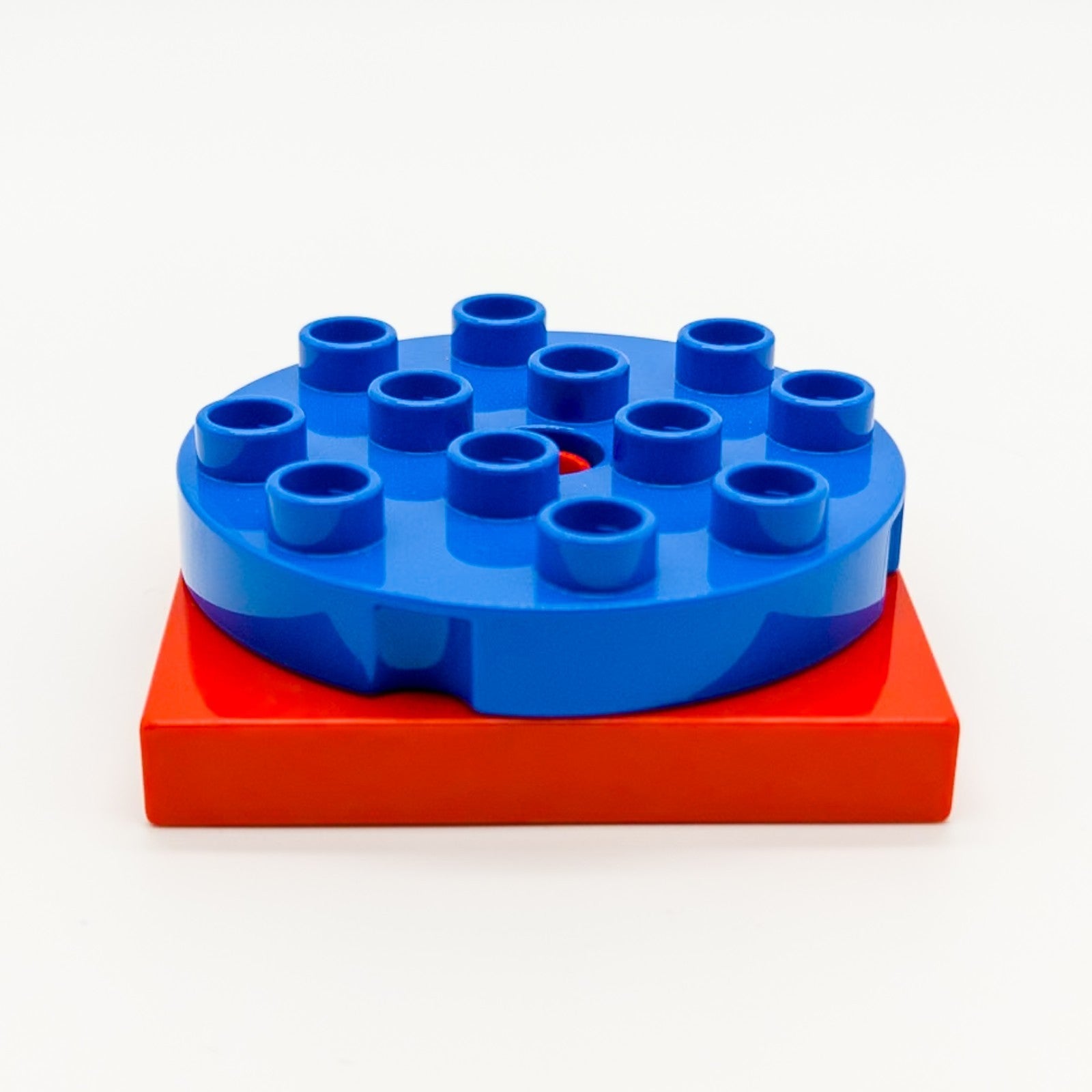 LEGO DUPLO Drehscheibe Platte Blau 98222 Stein 4x4 Rot 92005 Ersatzteil 360 Grad - nerdyvana.com Hauptbild