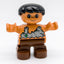 LEGO DUPLO Figur Steinzeit Junge Kind Höhlenmensch braun Fell Urzeit 6453pb001 - nerdyvana.com