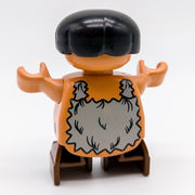 LEGO DUPLO Figur Steinzeit Mädchen Kind Höhlenmensch braun Fell Urzeit 6453pb002 - nerdyvana.com