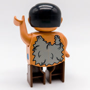 LEGO DUPLO Figur Steinzeit Mann Höhlenmensch Fell Weste Urzeit braun 4555pb035 - nerdyvana.com