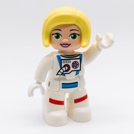 LEGO DUPLO Frau Figur Astronaut Space Shuttle Mission blond 10944 47394pb310 - nerdyvana.com