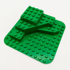 LEGO DUPLO Grundbauplatte 12x12 grün mit Berg / Hügel 3 - stufig 1995 6433 - nerdyvana.com