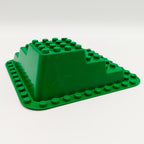 LEGO DUPLO Grundbauplatte 12x12 grün mit Berg / Hügel 3 - stufig 1995 6433 - nerdyvana.com