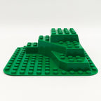 LEGO DUPLO Grundplatte 12x12 grün Hügel 3 Stufen Bauernhof Zoo Landschaft 6433 - nerdyvana.com