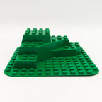 LEGO DUPLO Grundplatte 12x12 grün Hügel 3 Stufen Bauernhof Zoo Landschaft 6433 - nerdyvana.com