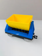LEGO DUPLO Güterwagen Kipplore blau gelb Eisenbahn Waggon Train Wagen - nerdyvana.com