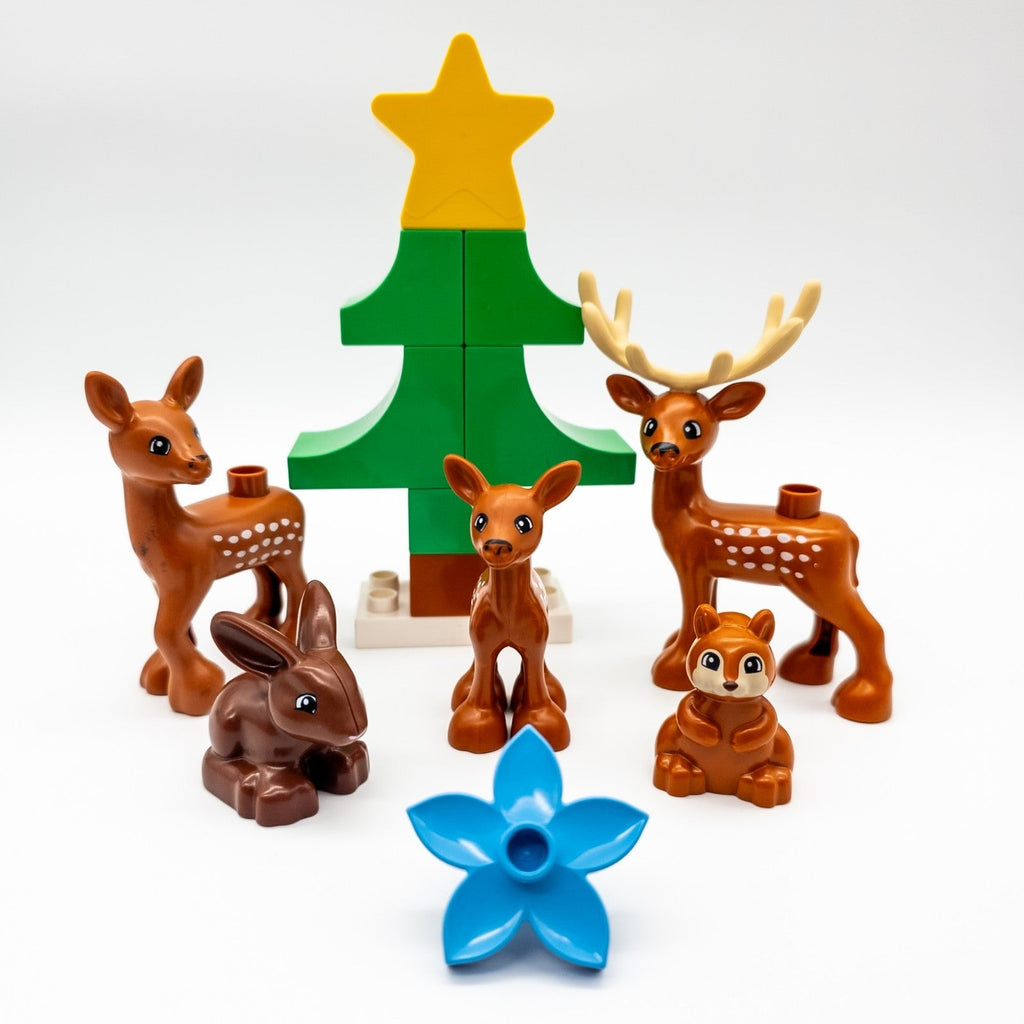 LEGO DUPLO Haus vom Weihnachtsmann Winter Set Rentiere Figuren nerdycustom MOC - nerdyvana.com