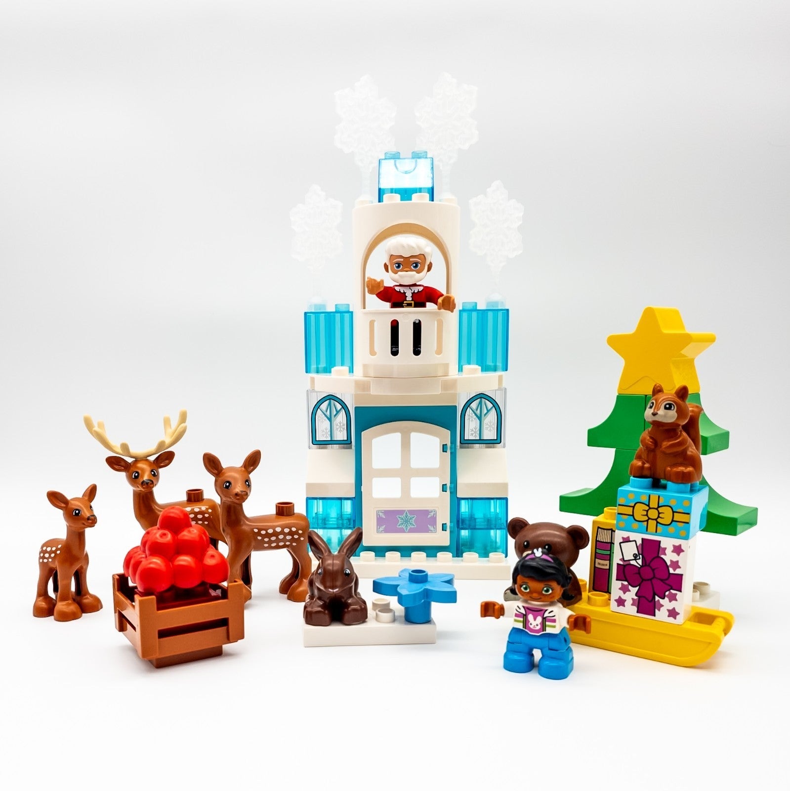 LEGO DUPLO Haus vom Weihnachtsmann Winter Set Rentiere Figuren nerdycustom MOC - nerdyvana.com Hauptbild