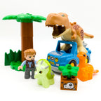LEGO DUPLO Jurassic World T Rex Owen 2 Dinos Jeep Dinosaurier nerdycustom Set - nerdyvana.com