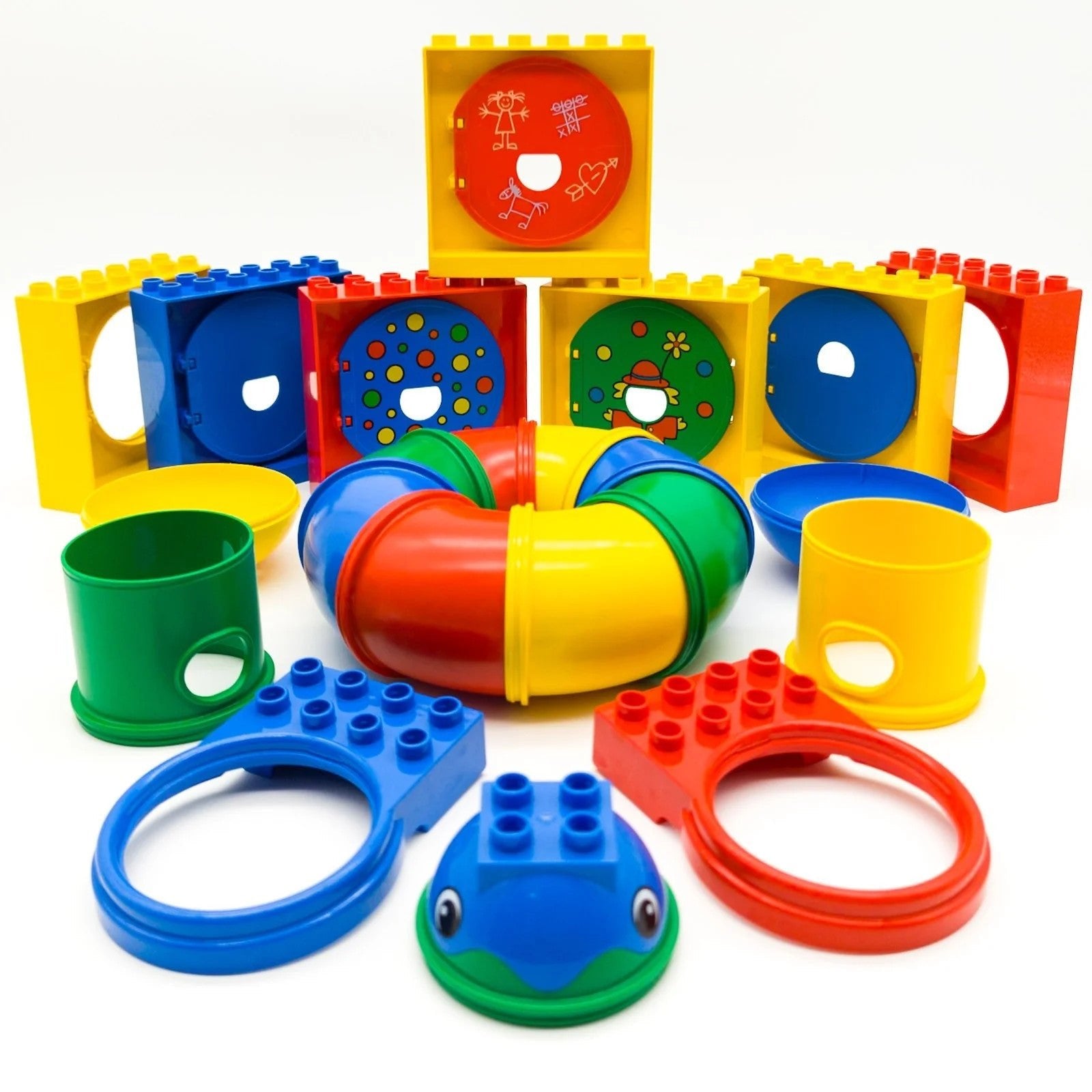 LEGO DUPLO Kugelbahn Rohre Tubes Tore Gates Ball Track Marble Run 2967 3266 5601 - nerdyvana.com Hauptbild