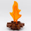 LEGO DUPLO Lagerfeuer Feuerstelle Holz Rotbraun Flamme Orange 31070 51703 - nerdyvana.com
