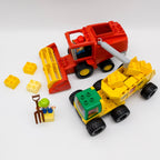 LEGO DUPLO Mähdrescher rot Truck gelb 14 Heuballen Steine Farmer nerdycustom Set - nerdyvana.com