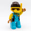 LEGO DUPLO Mama Frau Figur Azurblau gelb Schnorchel Taucherin 10910 47394pb269 - nerdyvana.com