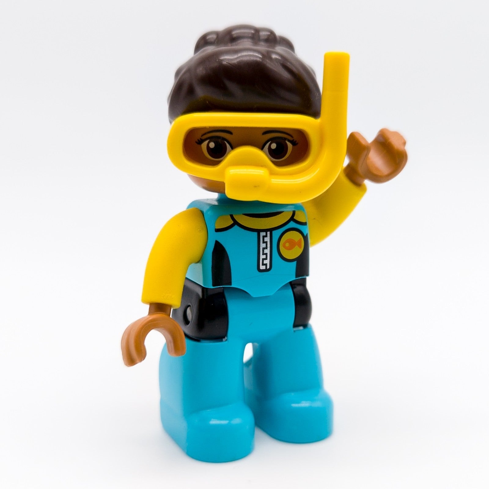 LEGO DUPLO Mama Frau Figur Azurblau gelb Schnorchel Taucherin 10910 47394pb269 - nerdyvana.com Hauptbild