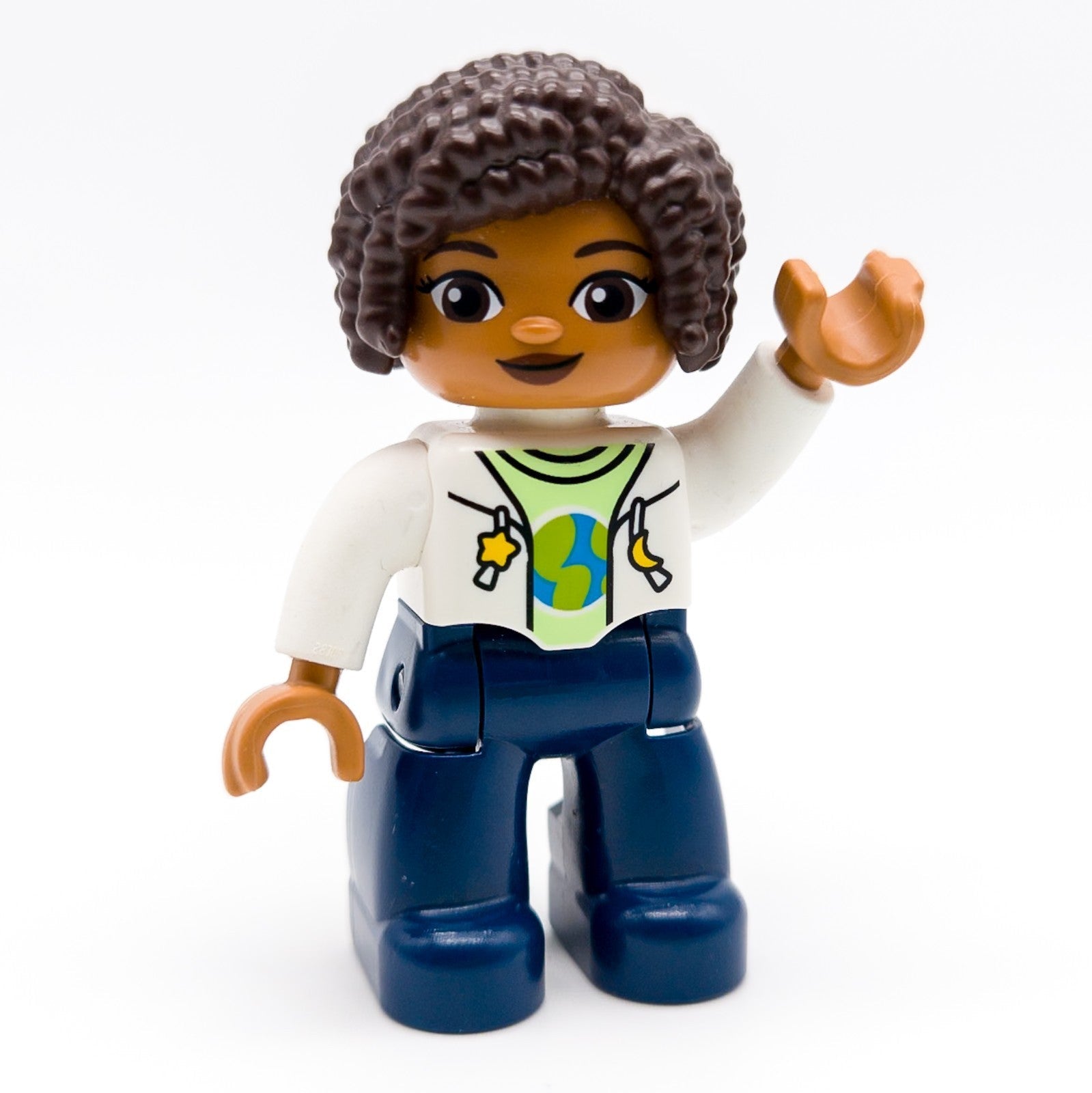 LEGO DUPLO Mama Frau Figur weiße Jacke Welt Stern Mond Locken 10428 47394pb367 - nerdyvana.com Hauptbild