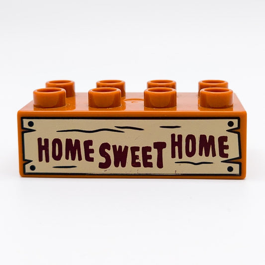 LEGO DUPLO Motivstein Home Sweet Home Hook Disney Cars braun 2x4 10856 3011pb045 - nerdyvana.com