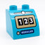 LEGO DUPLO Motivstein Tankstelle Zapfsäule schräg 2x2x1 1/2 azurblau 11170pb03 - nerdyvana.com