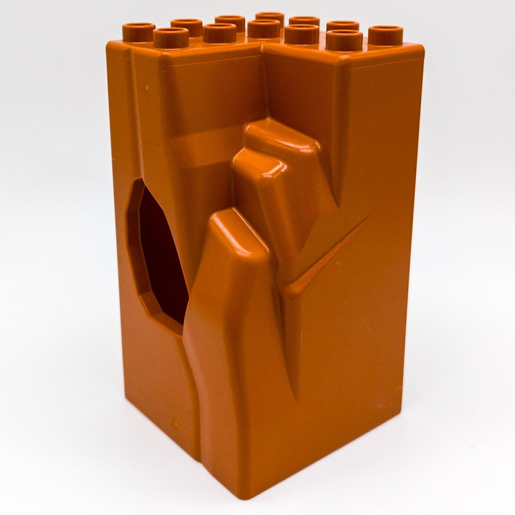 LEGO DUPLO Natur Felsen Höhle Rock dunkelorange Berg Safari Wüste 4x4x6 31071 - nerdyvana.com