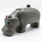 LEGO DUPLO Nilpferd Hippo Tier Grau beweglicher Kopf Zoo Tiere 2257c01pb01 - nerdyvana.com