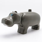 LEGO DUPLO Nilpferd Hippo Tier Grau beweglicher Kopf Zoo Tiere 2257c01pb01 - nerdyvana.com