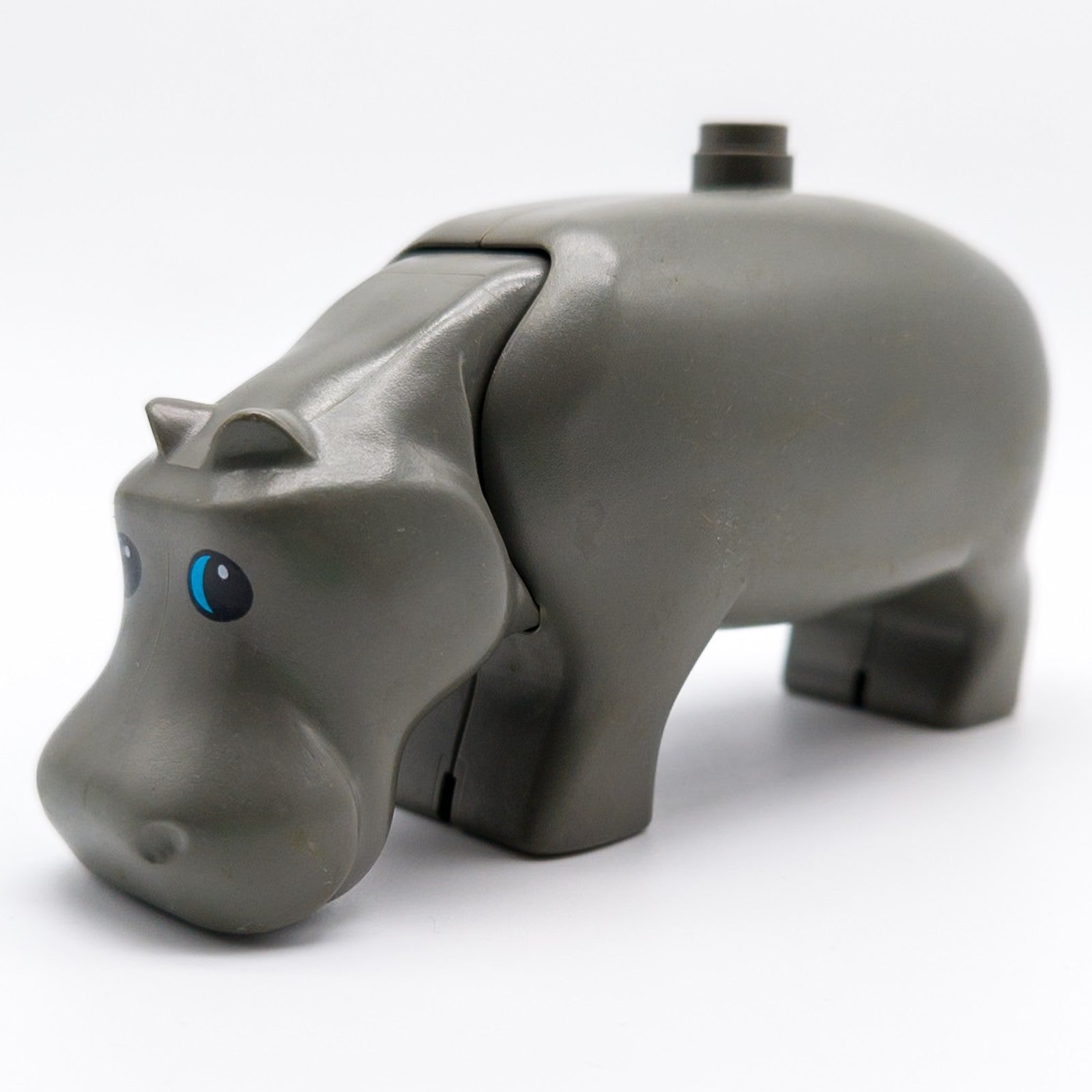 LEGO DUPLO Nilpferd Hippo Tier Grau beweglicher Kopf Zoo Tiere 2257c01pb01 Zweitbild