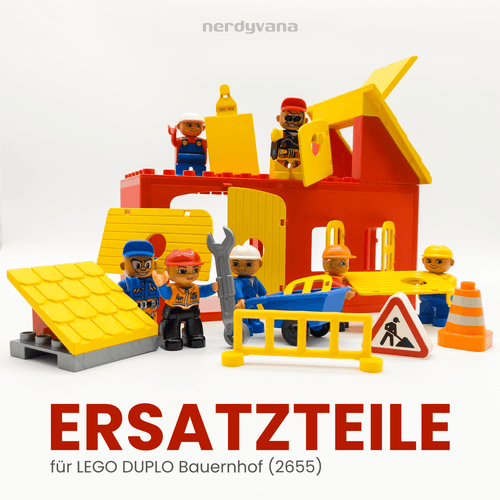 LEGO DUPLO Original Ersatzteile Bauernhof Scheune 2655 Tore Türen Fenster Dächer - nerdyvana.com