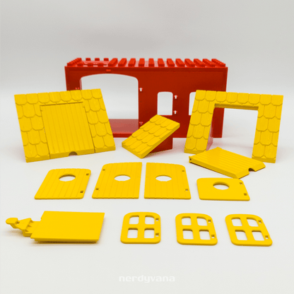 LEGO DUPLO Original Ersatzteile Bauernhof Scheune Tore Türen Fenster Dächer 2655 - nerdyvana.com