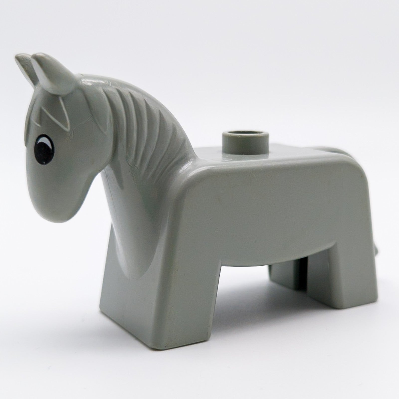 LEGO DUPLO Pferd Figur Hellgrau Bauernhof Tier Pony 4009pb02 - nerdyvana.com Hauptbild