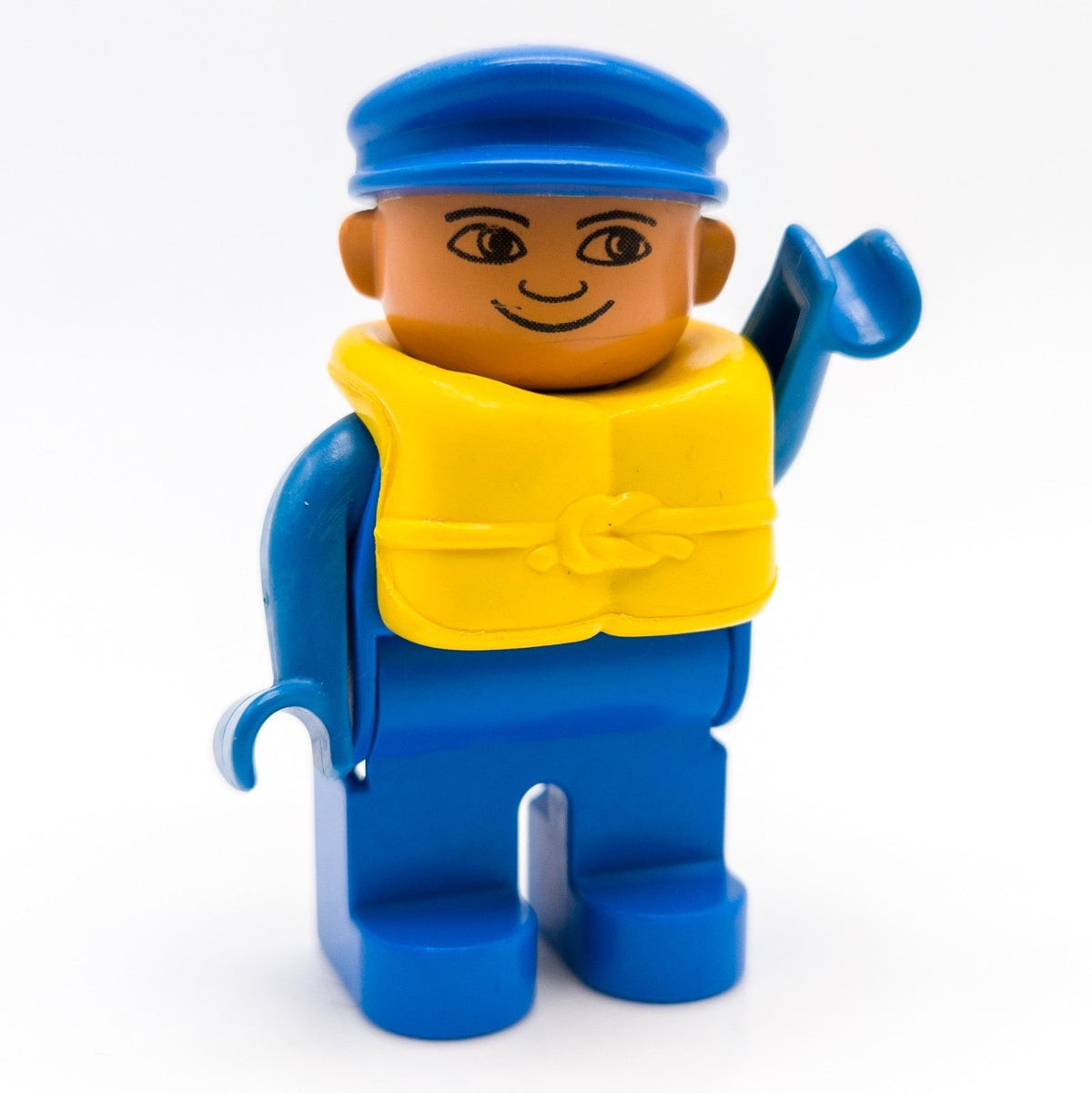 LEGO DUPLO Rettungsschwimmer blau gelb Schwimmweste Boot Figur 4555pb161 - nerdyvana.com