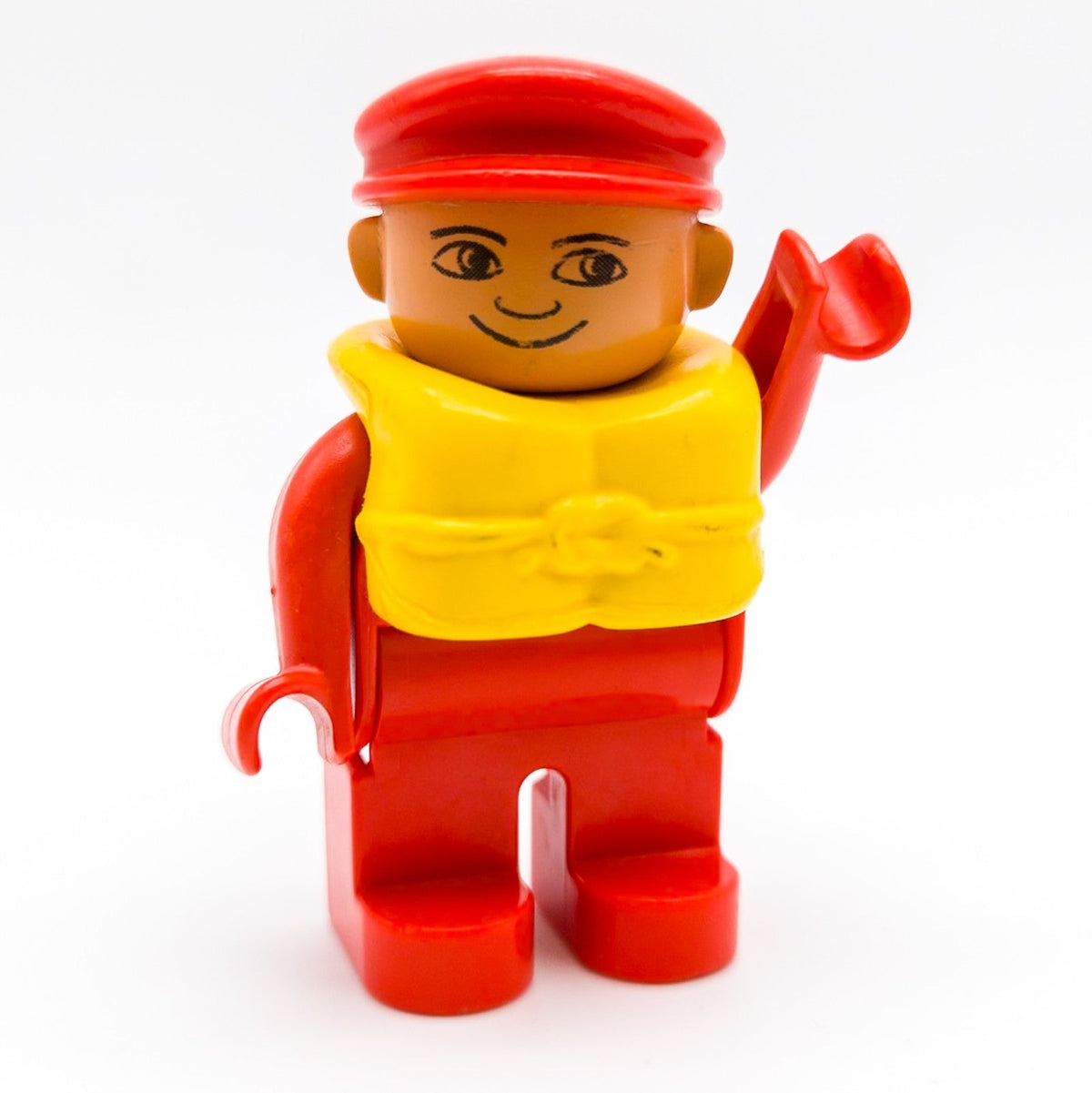LEGO DUPLO Rettungsschwimmer rot gelb Schwimmweste Boot Figur 4555pb115 - nerdyvana.com