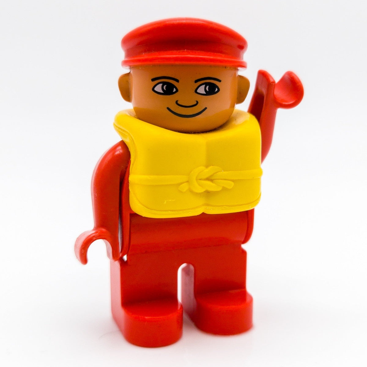 LEGO DUPLO Rettungsschwimmer rot gelb Schwimmweste Boot Figur 4555pb115b - nerdyvana.com