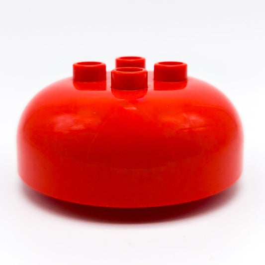 LEGO DUPLO Rundstein 4x4 Kuppel rot Dach Kuppelstein Rundbaustein Torte 98220 - nerdyvana.com