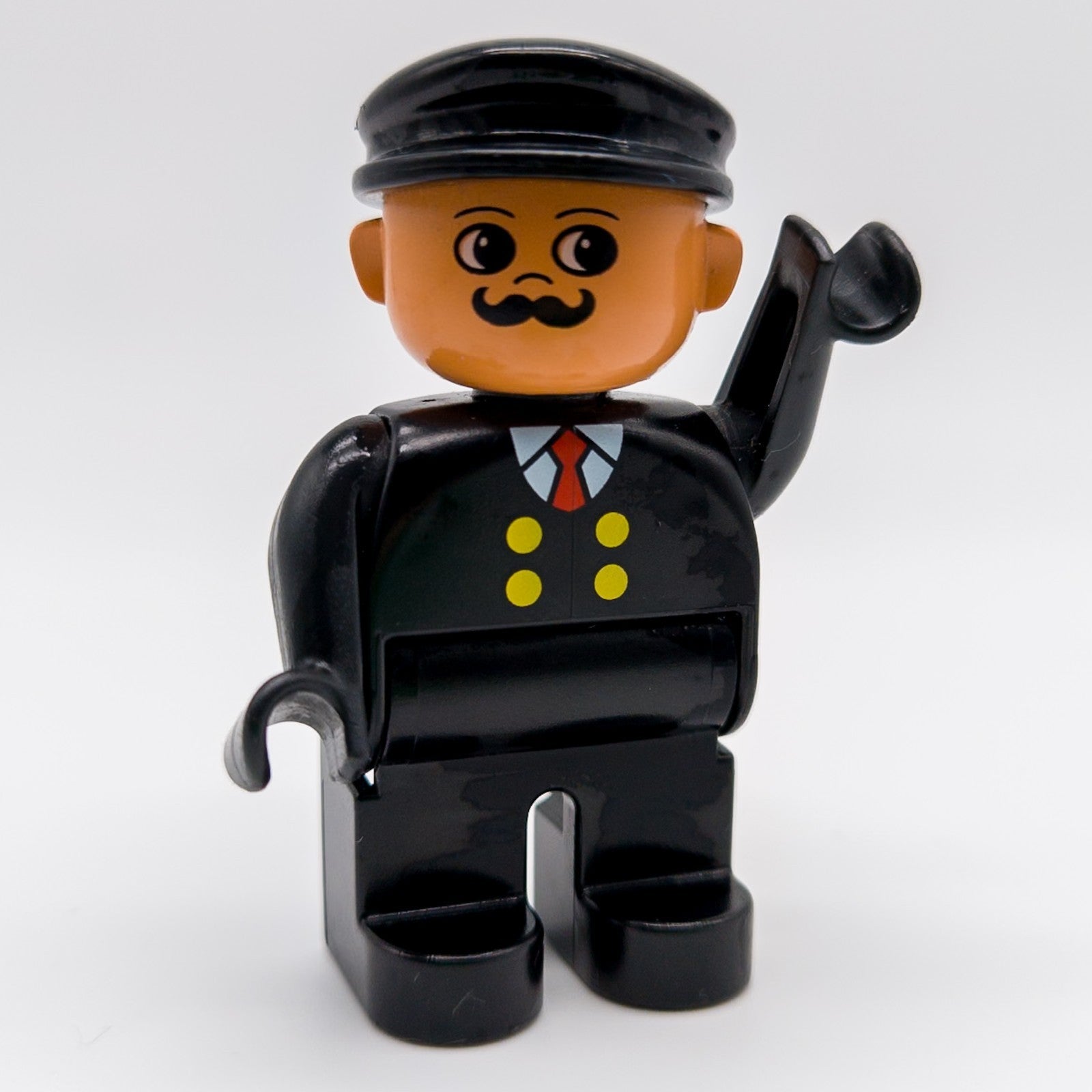 LEGO DUPLO Schaffner Kontrolleur Figur Schnurrbart Eisenbahn Zug Train 4555pb075 - nerdyvana.com
