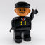 LEGO DUPLO Schaffner Kontrolleur Figur Schnurrbart Eisenbahn Zug Train 4555pb075 - nerdyvana.com
