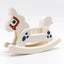 LEGO DUPLO Schaukelpferd weiß blau Pferd Möbel Kinderzimmer Zubehör 65108pb02 - nerdyvana.com