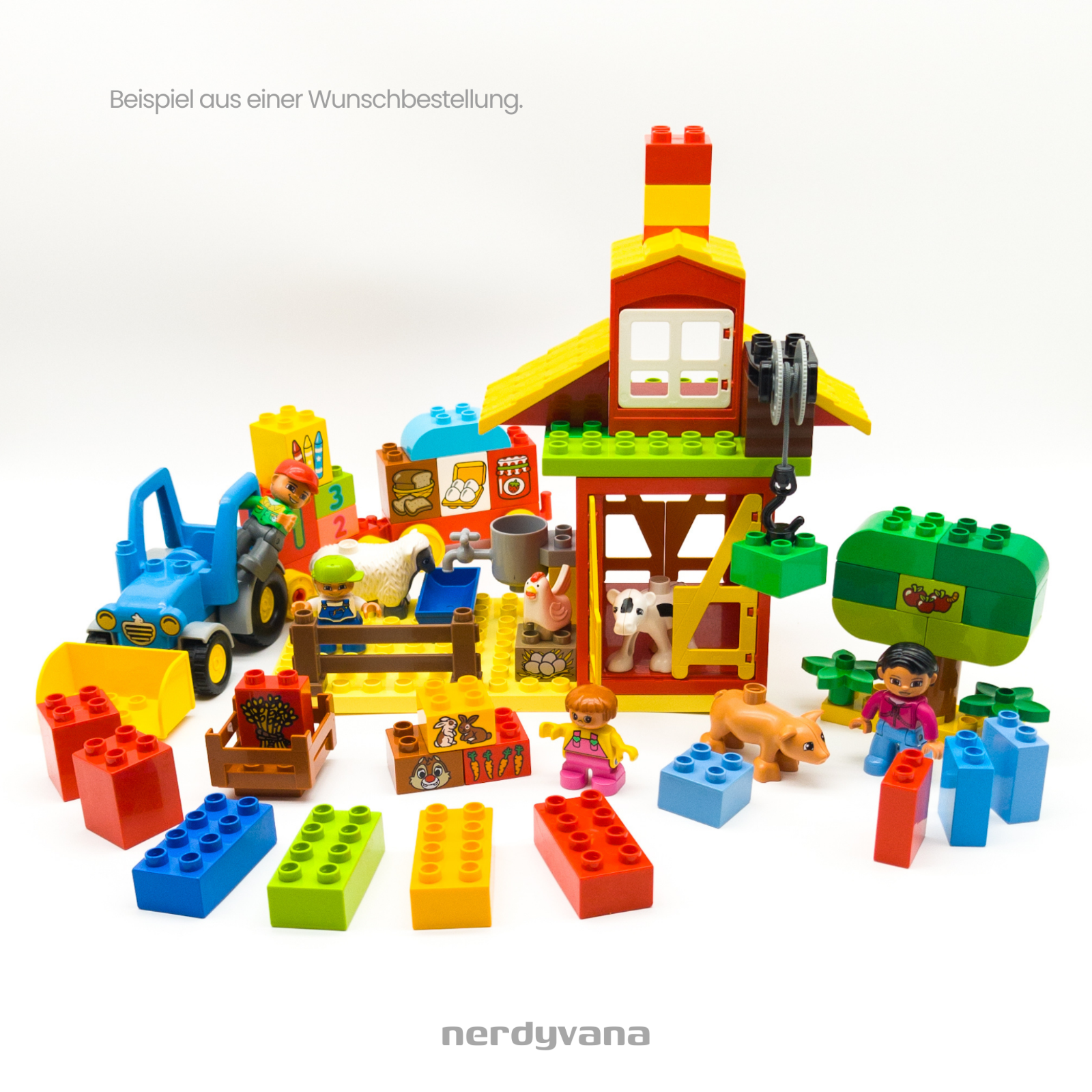 LEGO DUPLO Set Wunschpaket - Bauernhof Zoo Feuerwehr Baustelle Polizei Eisenbahn - nerdyvana.com