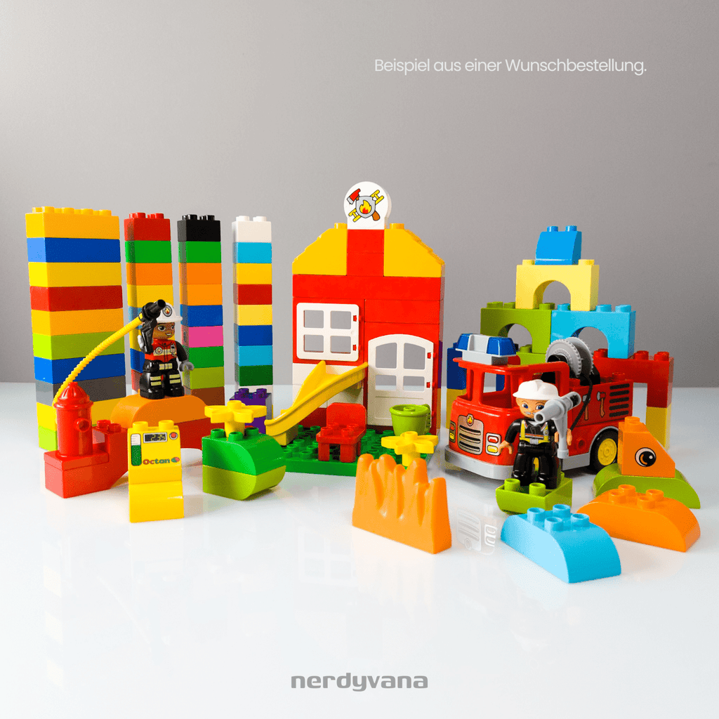 LEGO DUPLO Set Wunschpaket - Bauernhof Zoo Feuerwehr Baustelle Polizei Eisenbahn - nerdyvana.com