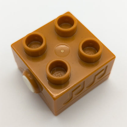 LEGO DUPLO Soundstein Dschungel Urwald Effektstein Tiergeräusche braun 2x2 - nerdyvana.com