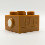 LEGO DUPLO Soundstein Dschungel Urwald Effektstein Tiergeräusche braun 2x2 - nerdyvana.com