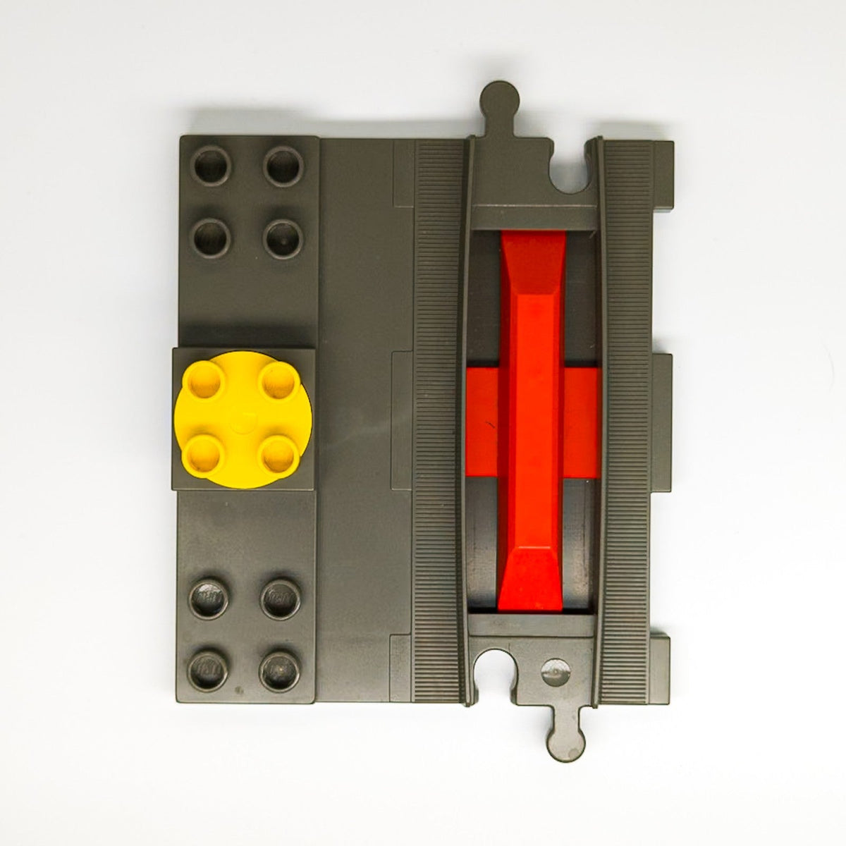 LEGO DUPLO Start Stop Schiene Eisenbahn altgrau duptrain02 - nerdyvana.com