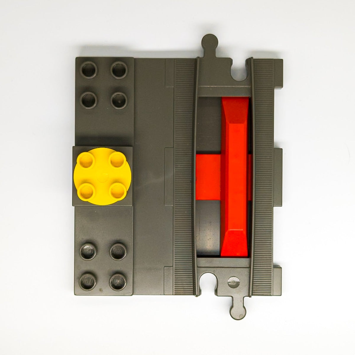 LEGO DUPLO Start Stop Schiene Eisenbahn altgrau duptrain02 - nerdyvana.com