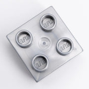 LEGO DUPLO Stein 2x2 Metallic Silber selten Rarität MOC Pearl Light Gray 3437 - nerdyvana.com