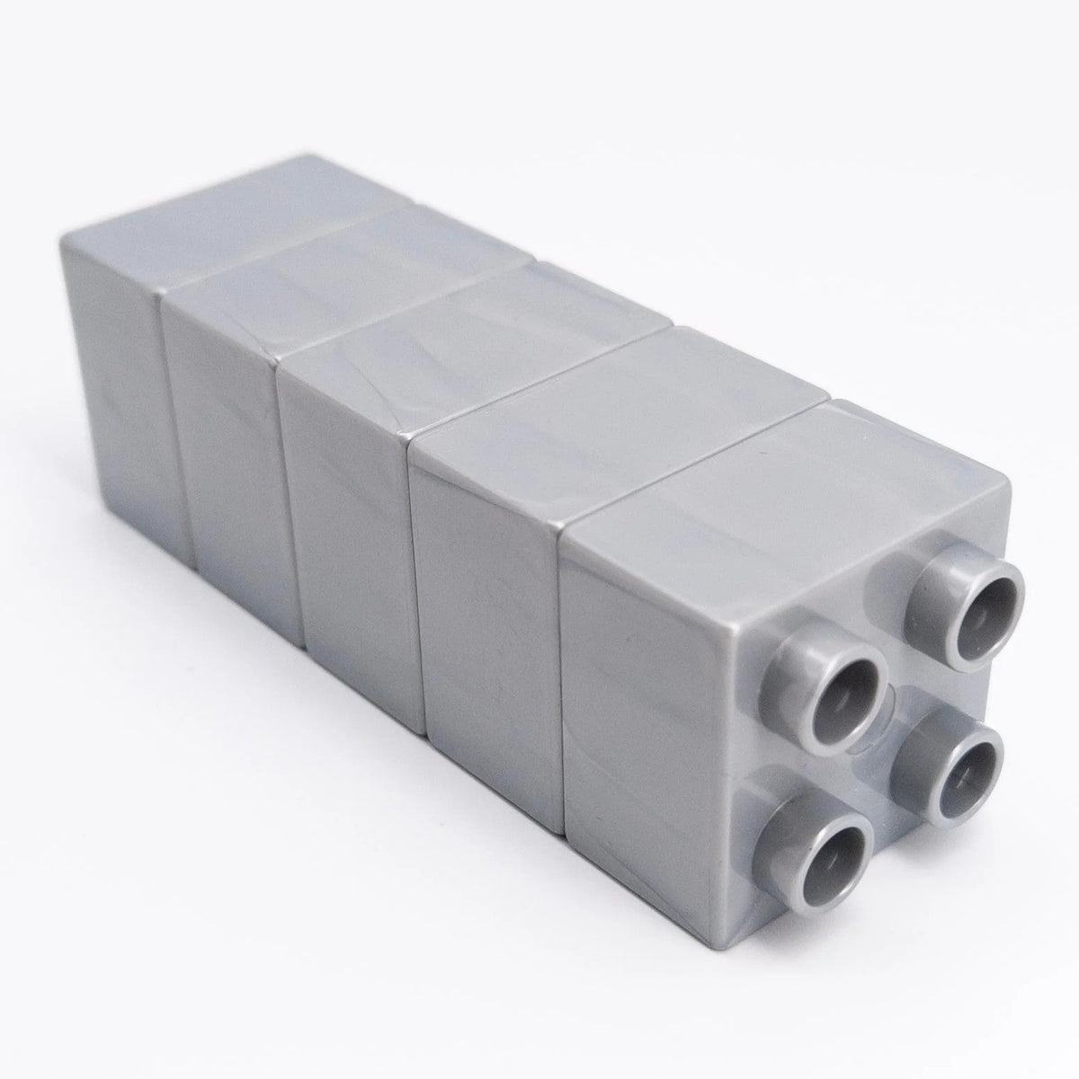 LEGO DUPLO Stein 2x2 Metallic Silber selten Rarität MOC Pearl Light Gray 3437 - nerdyvana.com