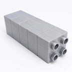 LEGO DUPLO Stein 2x2 Metallic Silber selten Rarität MOC Pearl Light Gray 3437 - nerdyvana.com