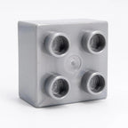 LEGO DUPLO Stein 2x2 Metallic Silber selten Rarität MOC Pearl Light Gray 3437 - nerdyvana.com