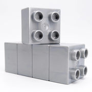 LEGO DUPLO Stein 2x2 Metallic Silber selten Rarität MOC Pearl Light Gray 3437 - nerdyvana.com