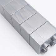 LEGO DUPLO Stein 2x2 Metallic Silber selten Rarität MOC Pearl Light Gray 3437 - nerdyvana.com