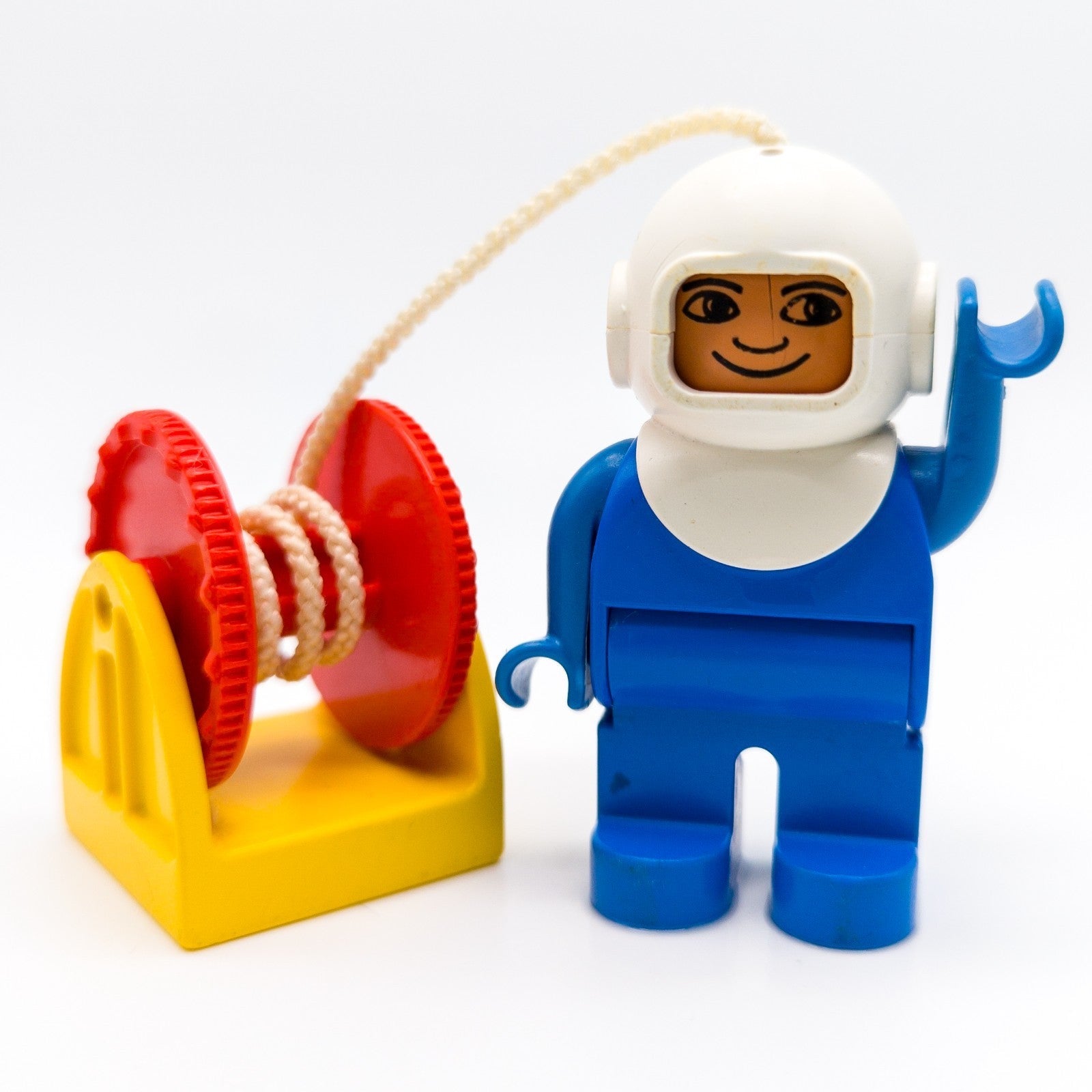 LEGO DUPLO Taucher blau mit Helm Seilwinde Tiefsee Boot Hafen Figur 4555pb094 - nerdyvana.com