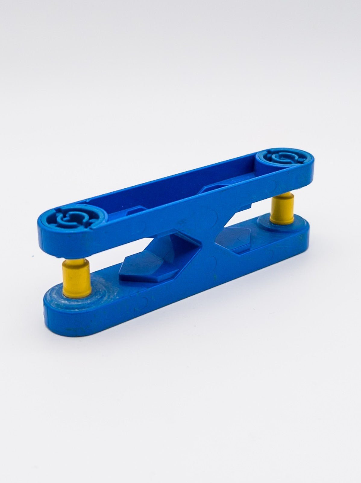 LEGO DUPLO Toolo 6279c01 Arm 2x6 Triangular Screw Ends blau gelb Ersatzteil Zweitbild